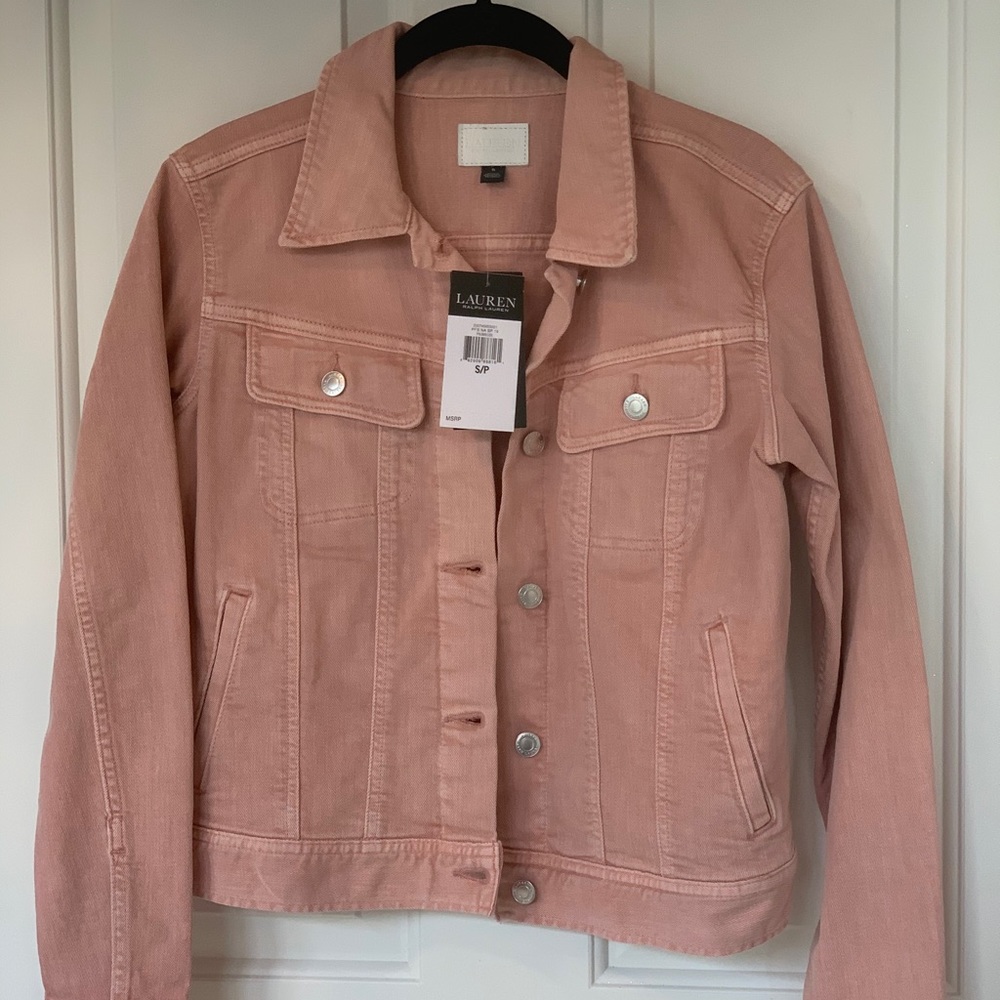 RL Pink Jean Jacket Small
